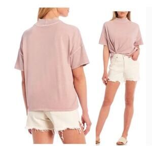 NEW! We The Free Fearless Mock Neck Top in LILAC (S)